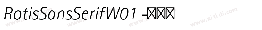 RotisSansSerifW01 字体转换